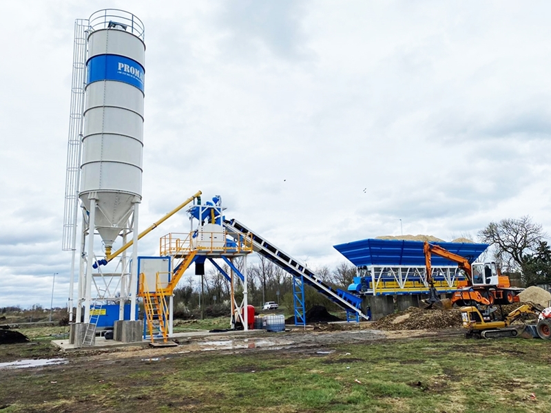 60m³/h Compact Concrete Batching Plant